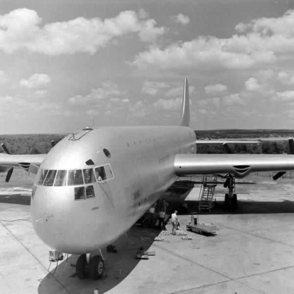 Convair XC-99 on the apron 